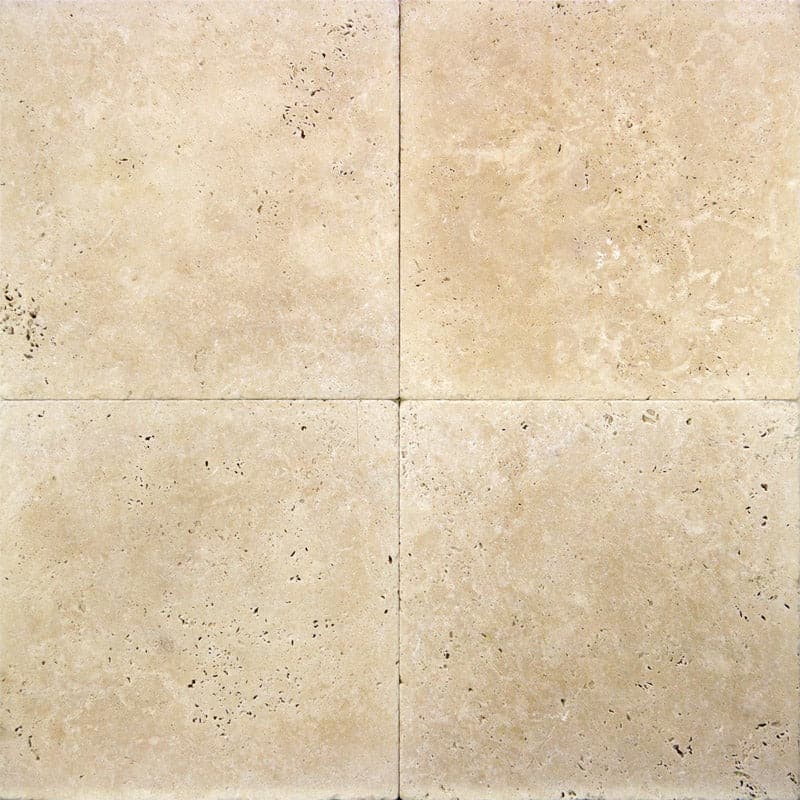 Ivory Travertine 18x18 Tumbled Tile