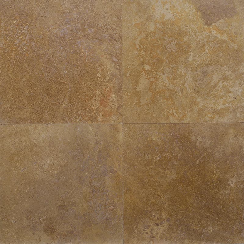 Noce Travertine 18x18 Filled Honed Straight Edge Tile