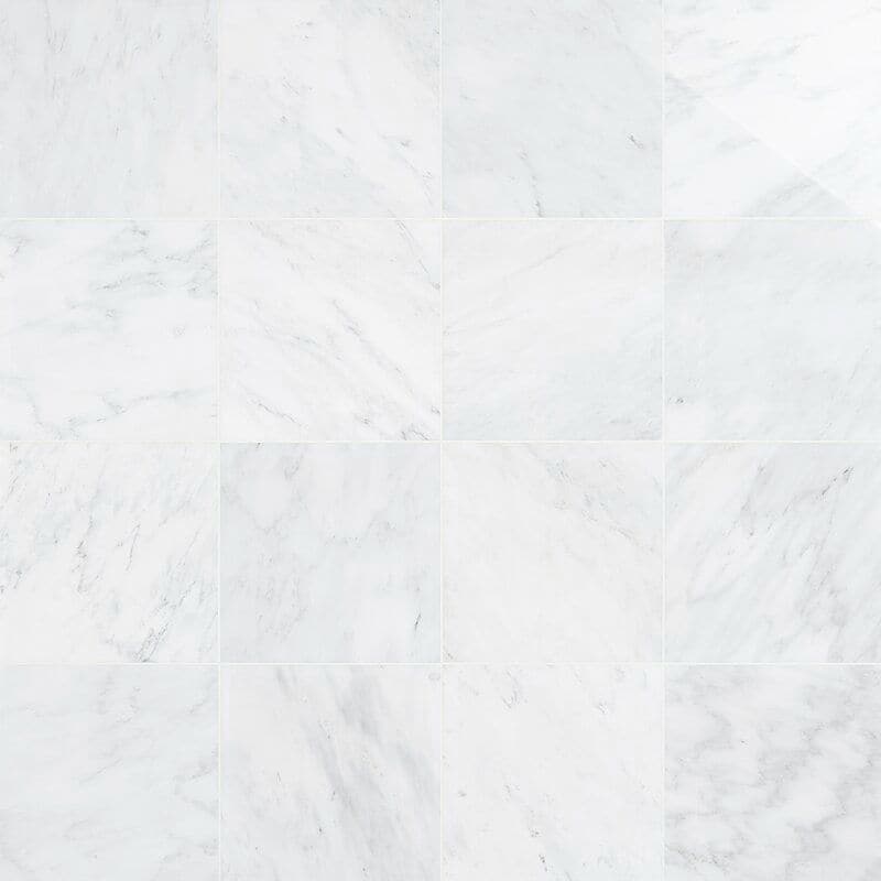 Asian Statuary (Oriental White) Marble 12x12 Polished Tile
