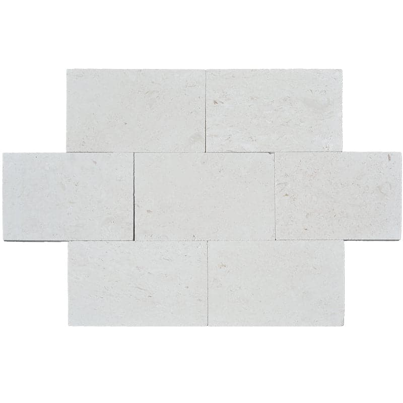 White Pearl (Myra) Limestone 3cm 16x24 Paver Tumbled