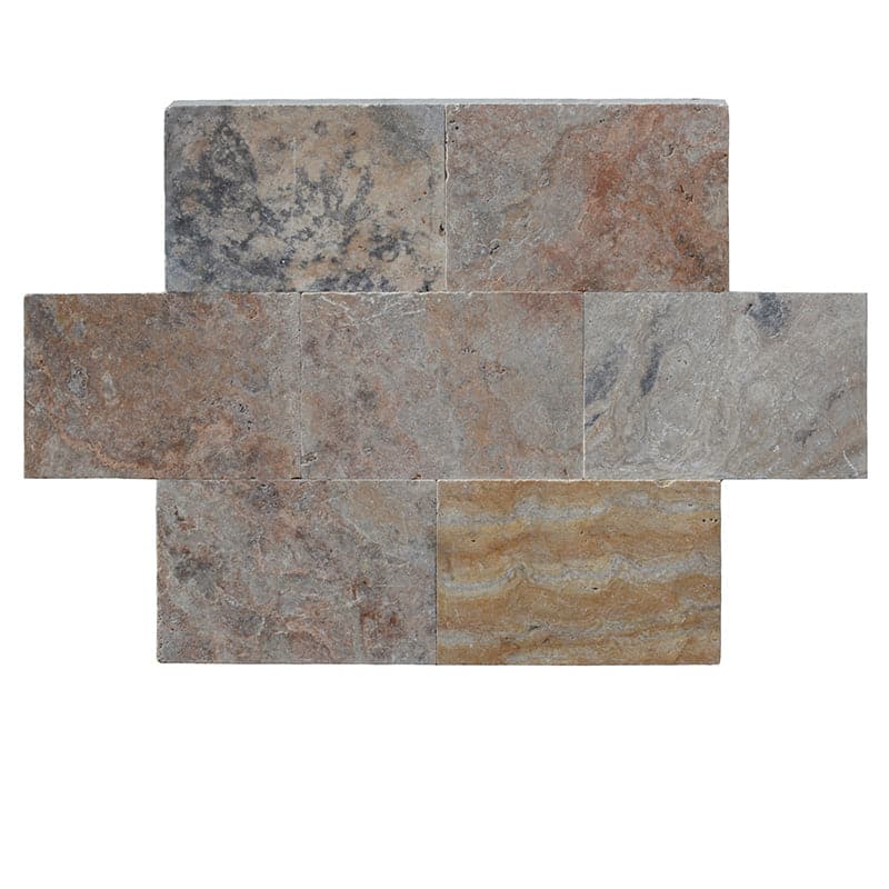 Scabos Travertine 16x24 3cm Tumbled Paver