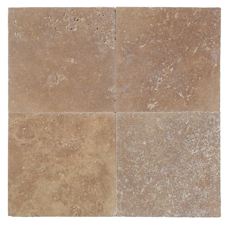 Noce Travertine 12x12 3cm Tumbled Paver