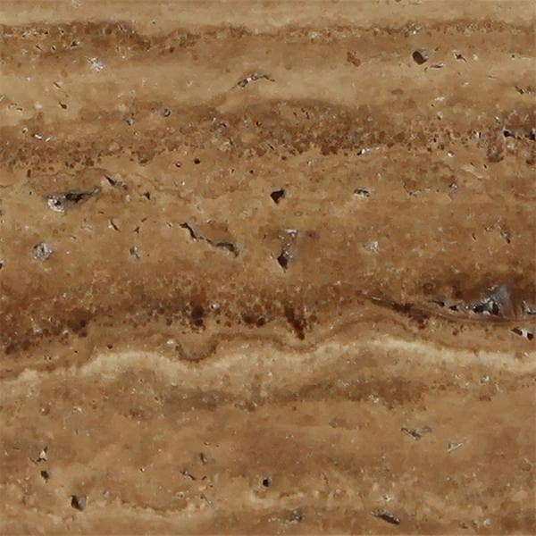 Noce Travertine 12x12 Unfilled Brushed Tile
