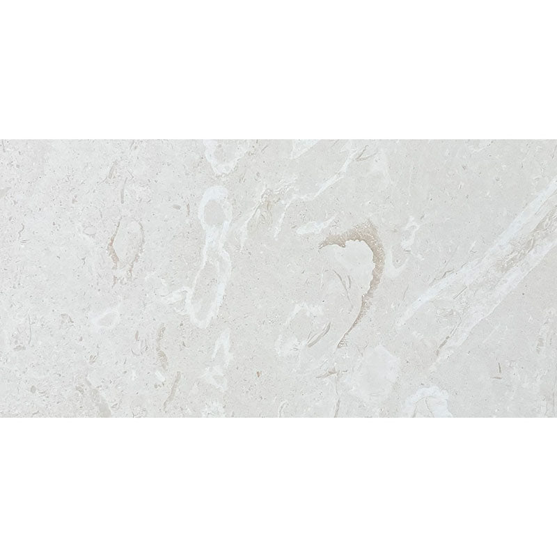 White Pearl Myra Limestone 12x24 Honed Tile