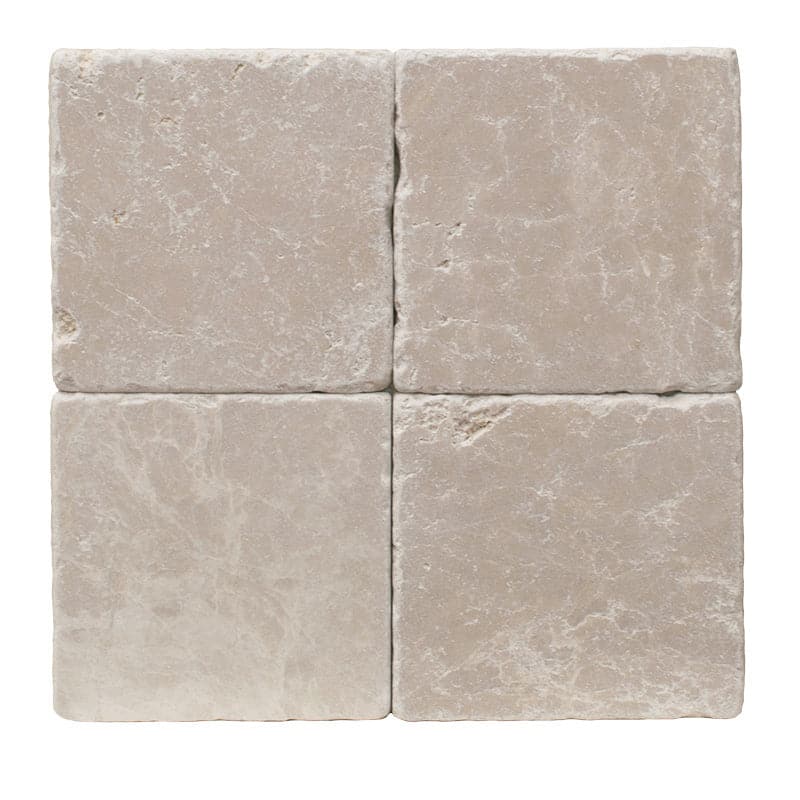 Crema Marfil Marble 6X6 Tumbled Tile