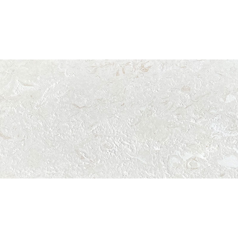 White Pearl Myra Limestone 18x36 Brushed Tile