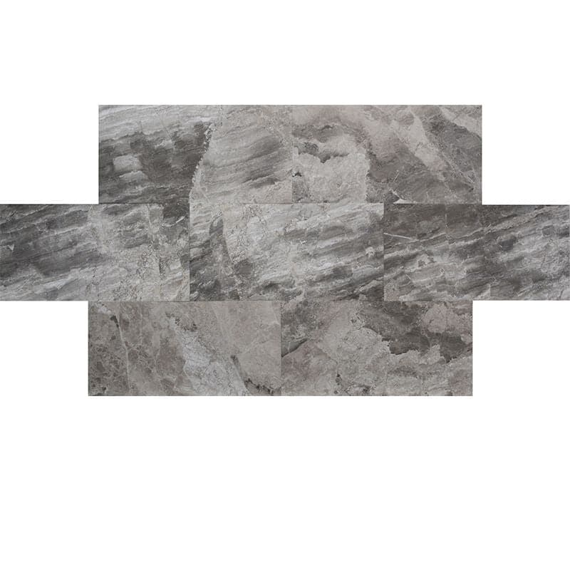 Atlantic Gray Marble 12x24 Polished Tile