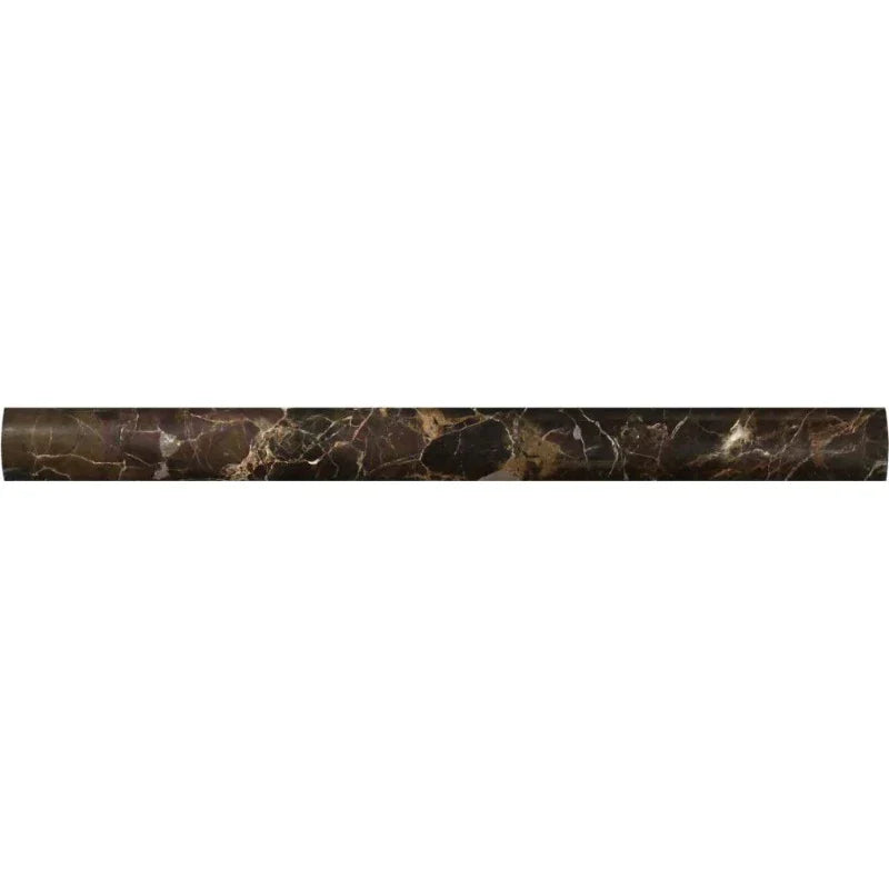 Emperador Dark Marble 1x12 Honed Quarter Round Trim