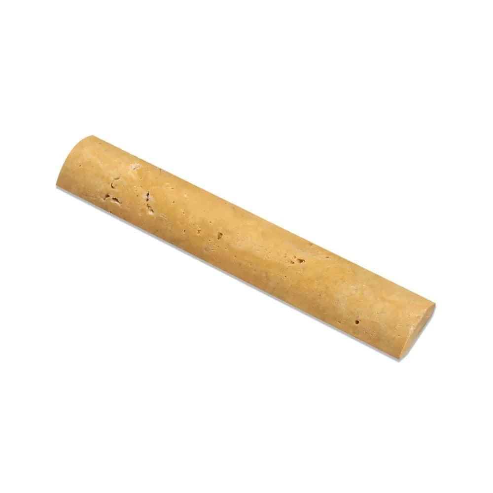 Gold Travertine 1x6 Honed Quarter Round Trim