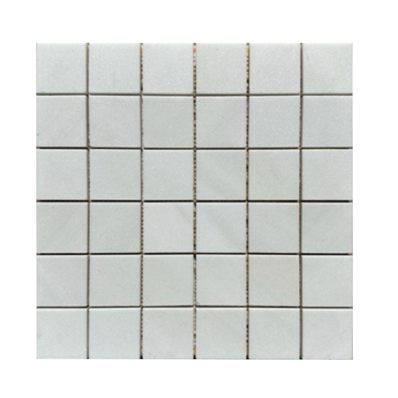 Mont Blanc Serena White Marble 2X2 Honed Mosaic Tile