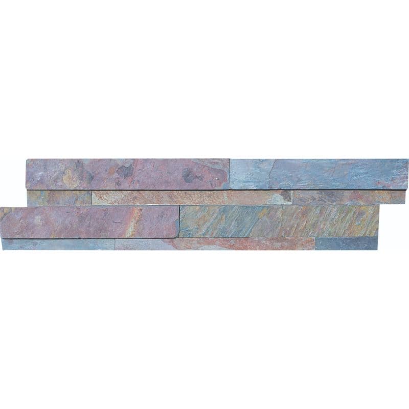 Spice Craft Slate 6x24 Split Face Stacked Stone Ledger Panel