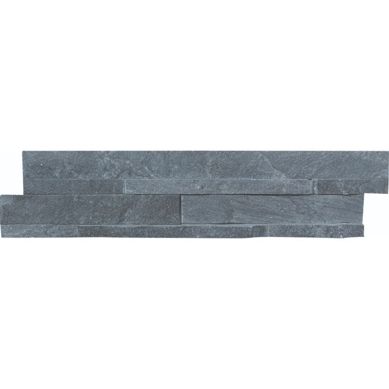Titanium Quartzite 6x24 Stacked Stone Ledger Panel