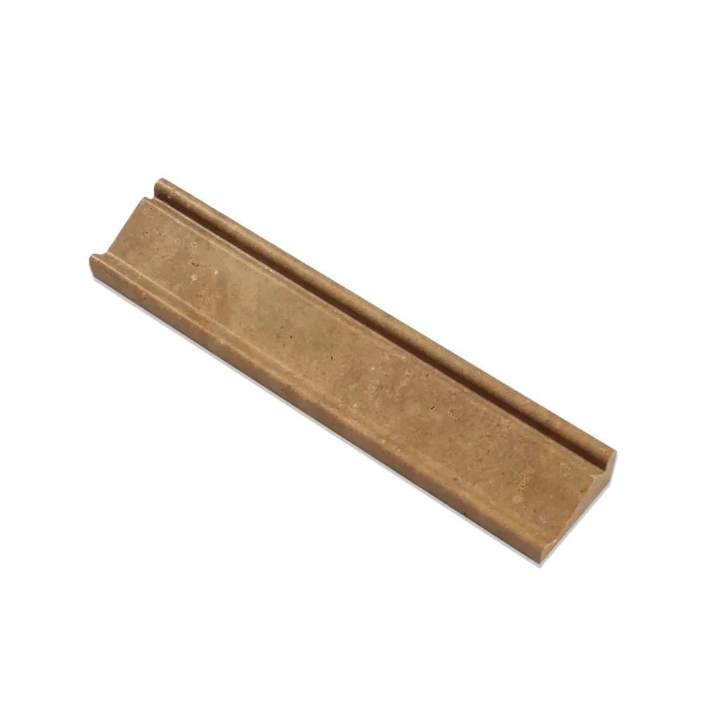 Noce Travertine 2 1/2 x 12 Honed Crown Molding