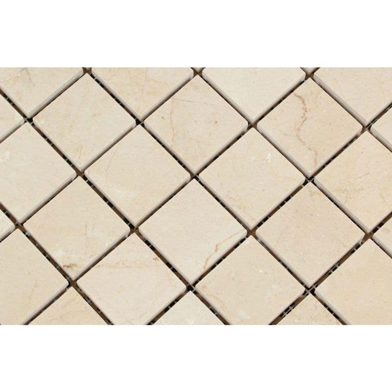Crema Marfil Marble 2x2 Polished Mosaic Tile