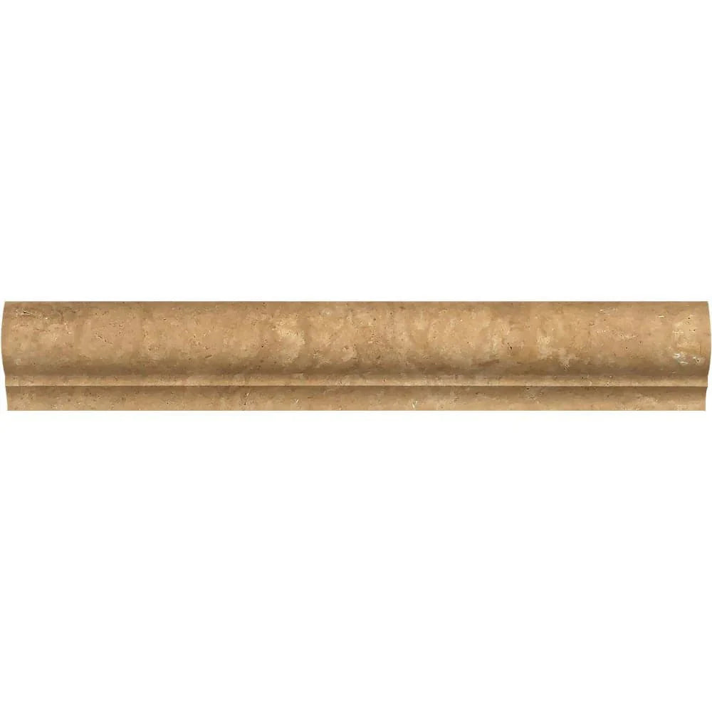 Noce Travertine 2 x 3 x 12 Honed Corner Ogee Trim