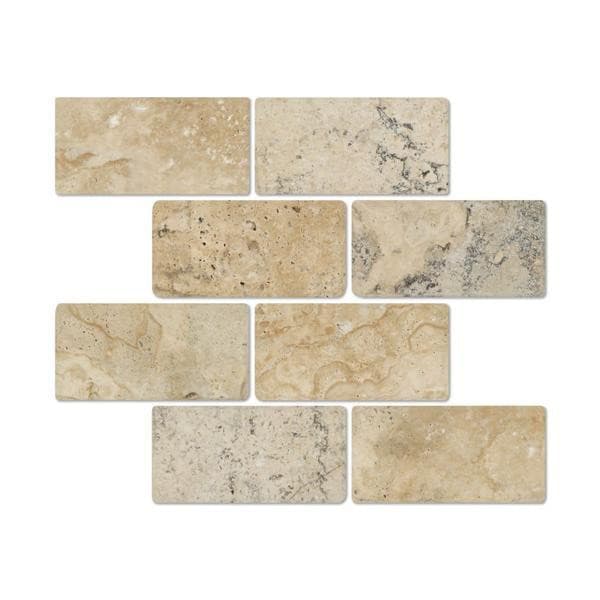 3 x 6 Tumbled Philadelphia Travertine Tile