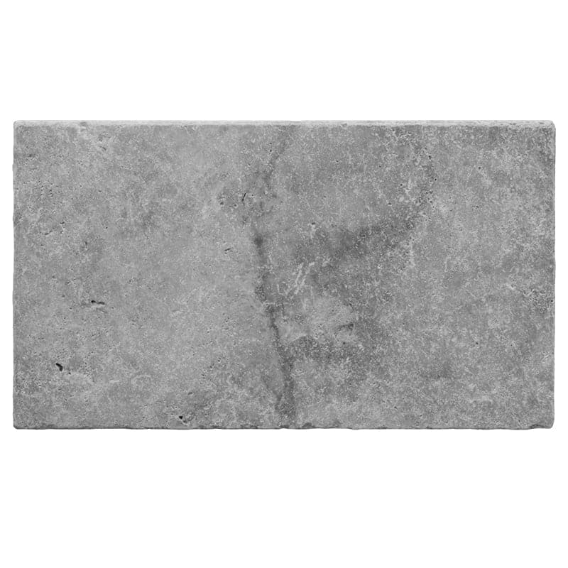 Silver Travertine 12x24 5cm Tumbled Pool Coping (Bullnose)