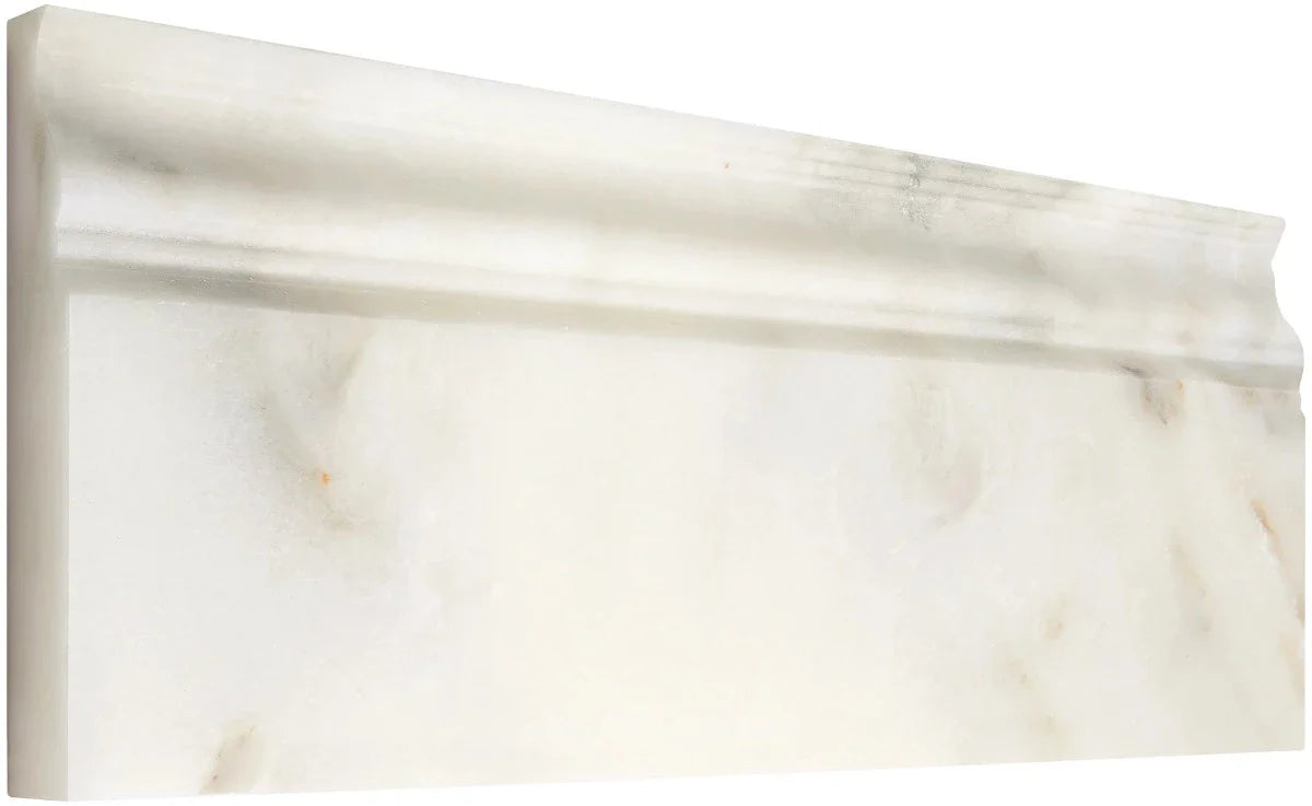 Calacatta Oliva Marble 4 3/4X12 Baseboard Polished Liner