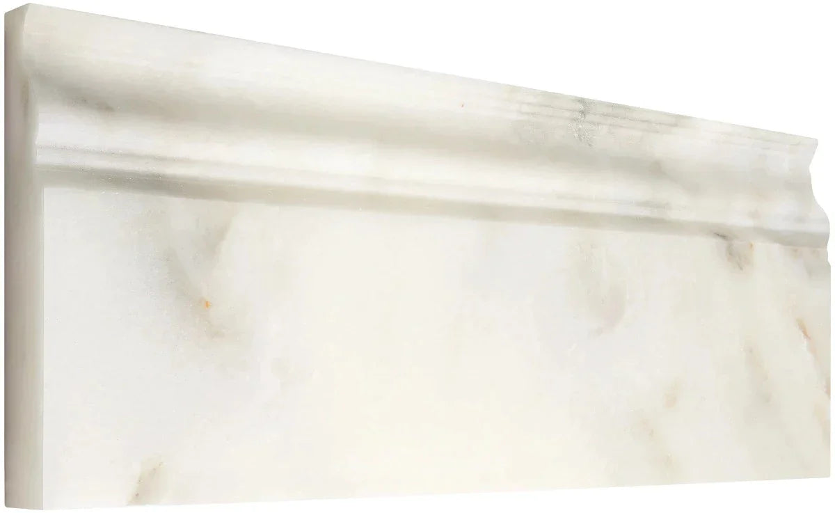 Calacatta Oliva Marble 4 3/4X12 Baseboard Polished Liner