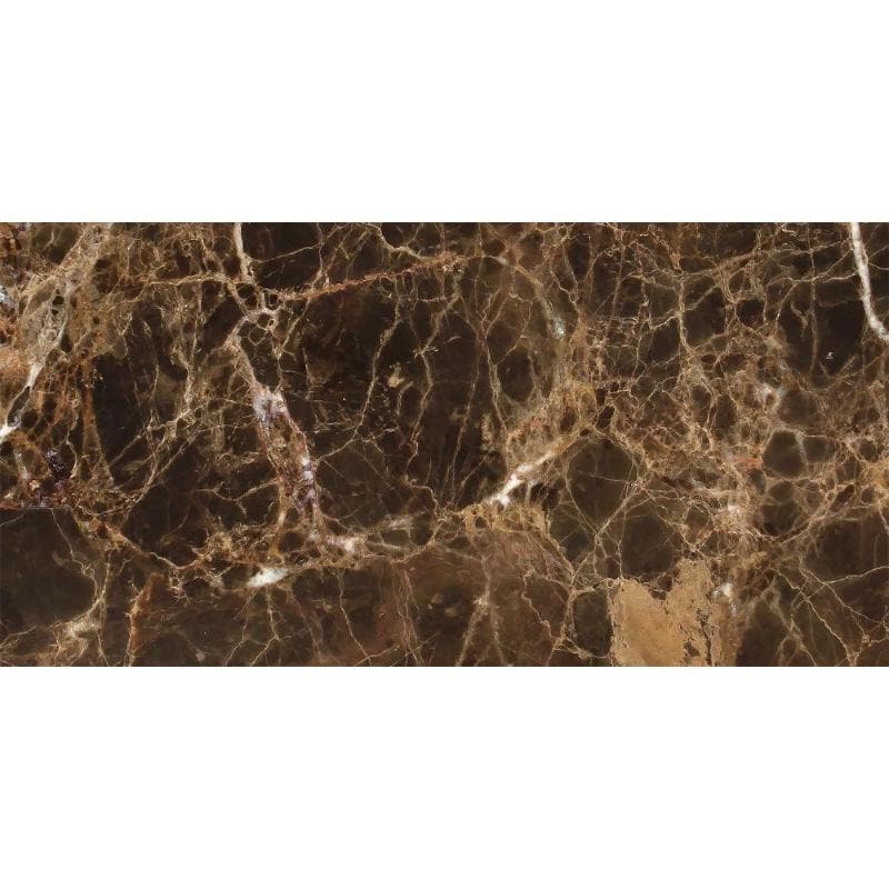 Emperador Dark Spanish Marble 6x12 Polished Tile