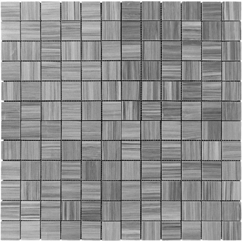 Bardiglio Scuro Marble 2x2 Polished Mosaic Tile