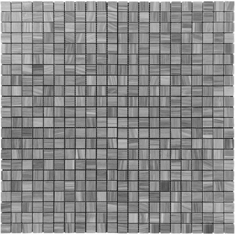 Bardiglio Scuro Marble 1x1 Polished Mosaic Tile