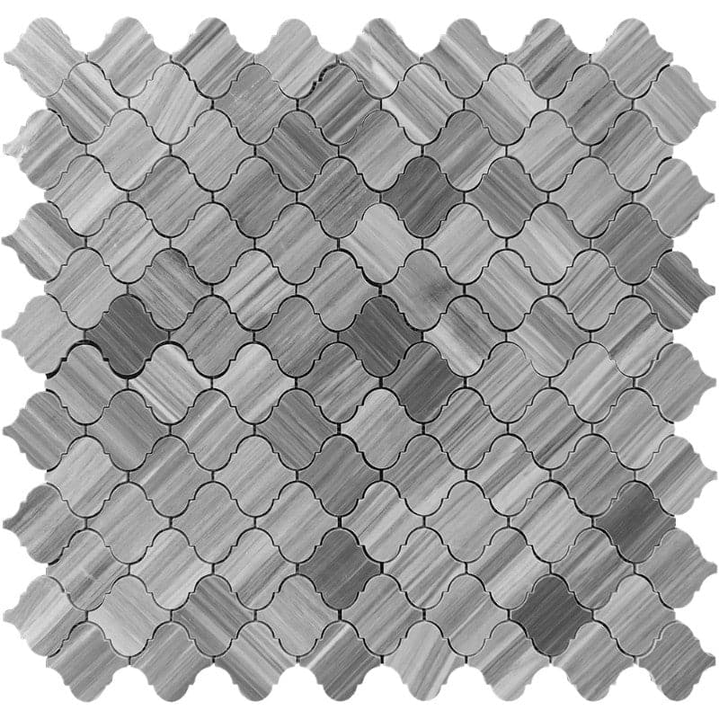 Bardiglio Scuro Marble 2x2 Lantern Polished Mosaic Tile