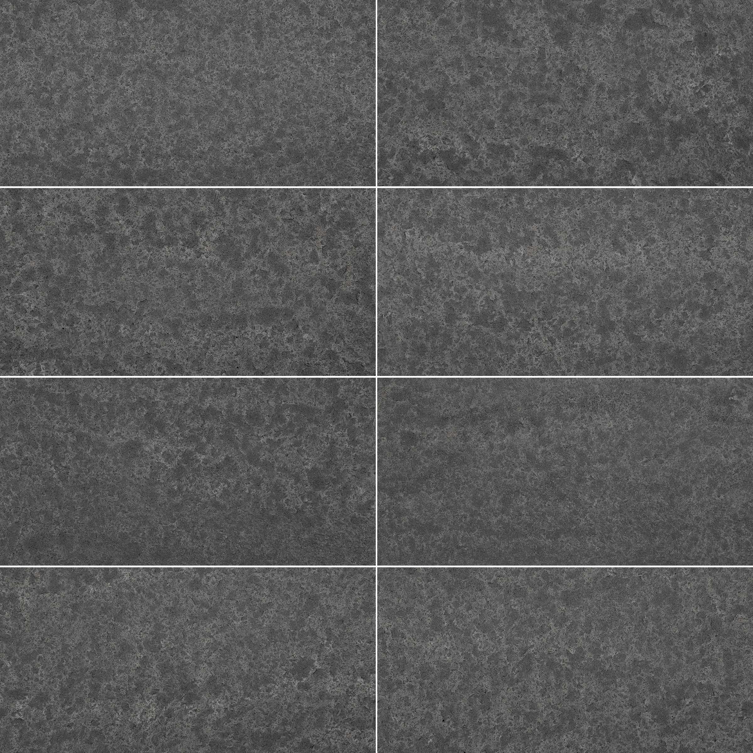 Basalt Black 12×24 Flamed/Brushed Tile