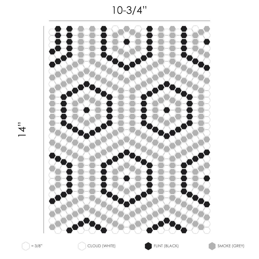 Classic Belfort Geometro Glass Mosaic Collection