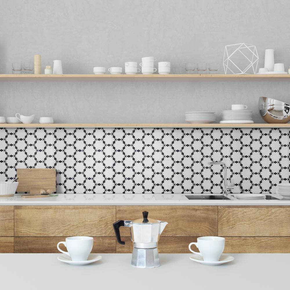 Classic Bourges Geometro Glass Mosaic Collection