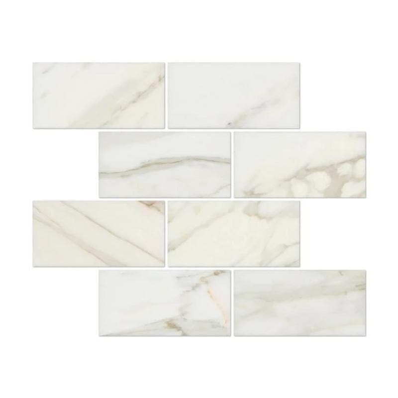 Calacatta Gold Marble 3x6 Polished Tile