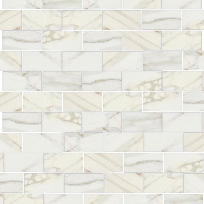 Calacatta Gold Marble 3x6 Polished Tile
