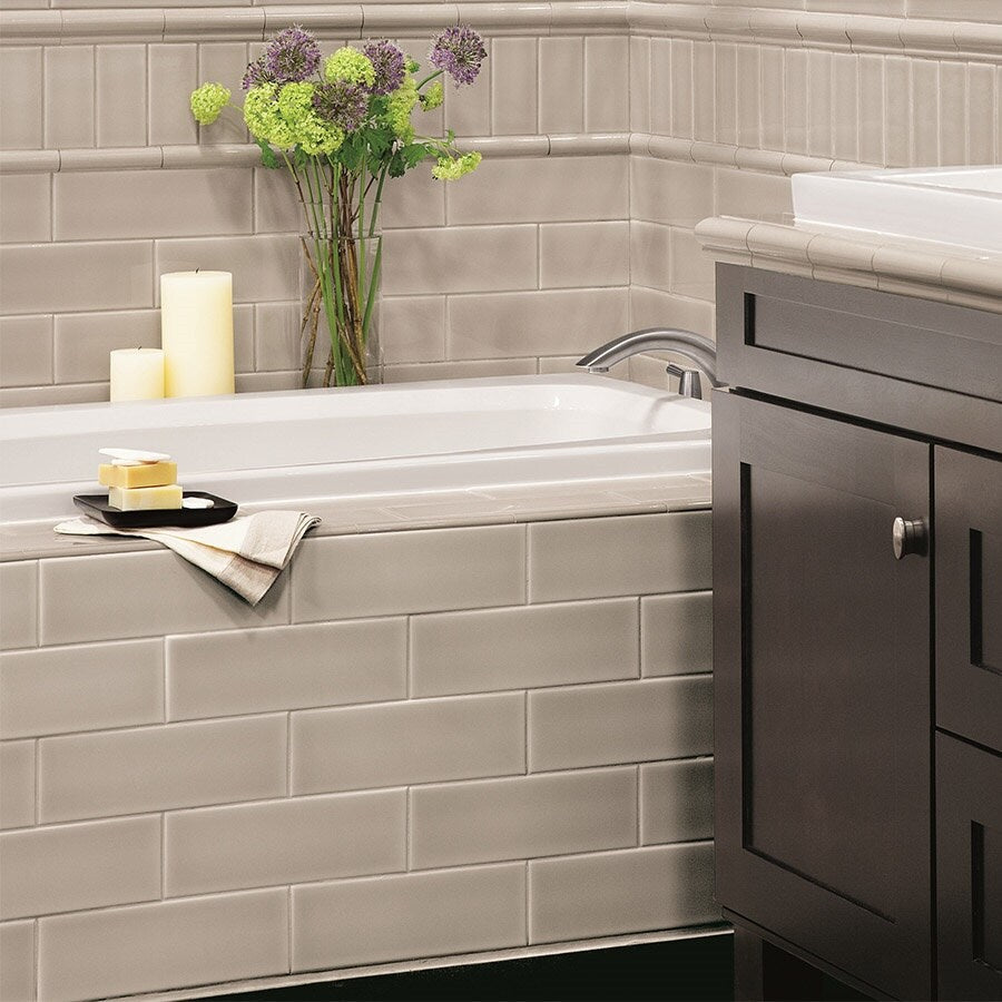 Crema Pearl 3x6 Glossy Ceramic Wall Tile (CLEARANCE)