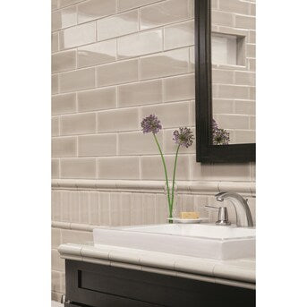 Crema Pearl 4x12 Glossy Ceramic Wall Tile (CLEARANCE)