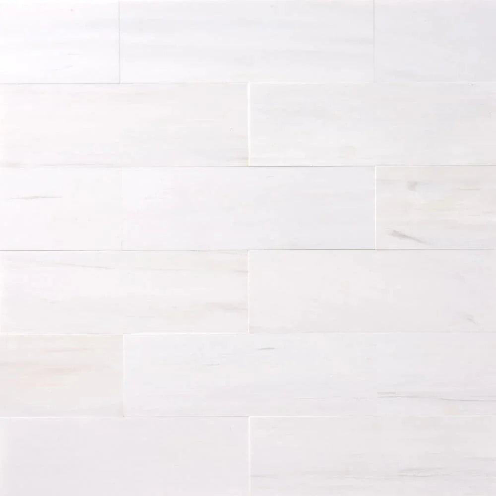 Bianco Dolomite Marble 2x8 Polished Tile