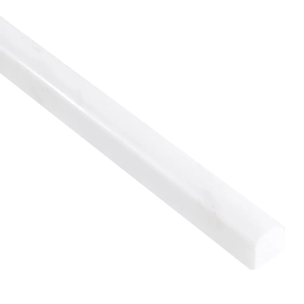 Bianco Dolomite Marble Polished 1/2×12 Pencil Liner
