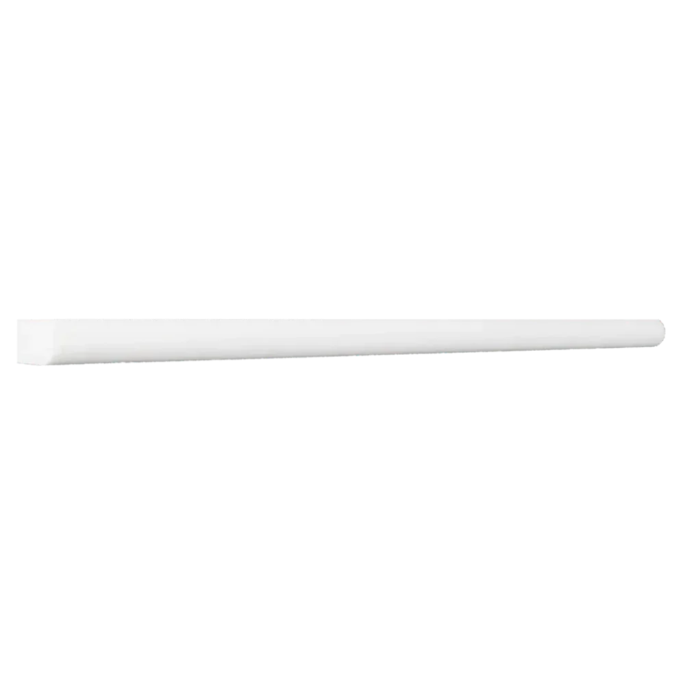 Bianco Dolomite Marble Honed 1/2×12 Pencil Liner
