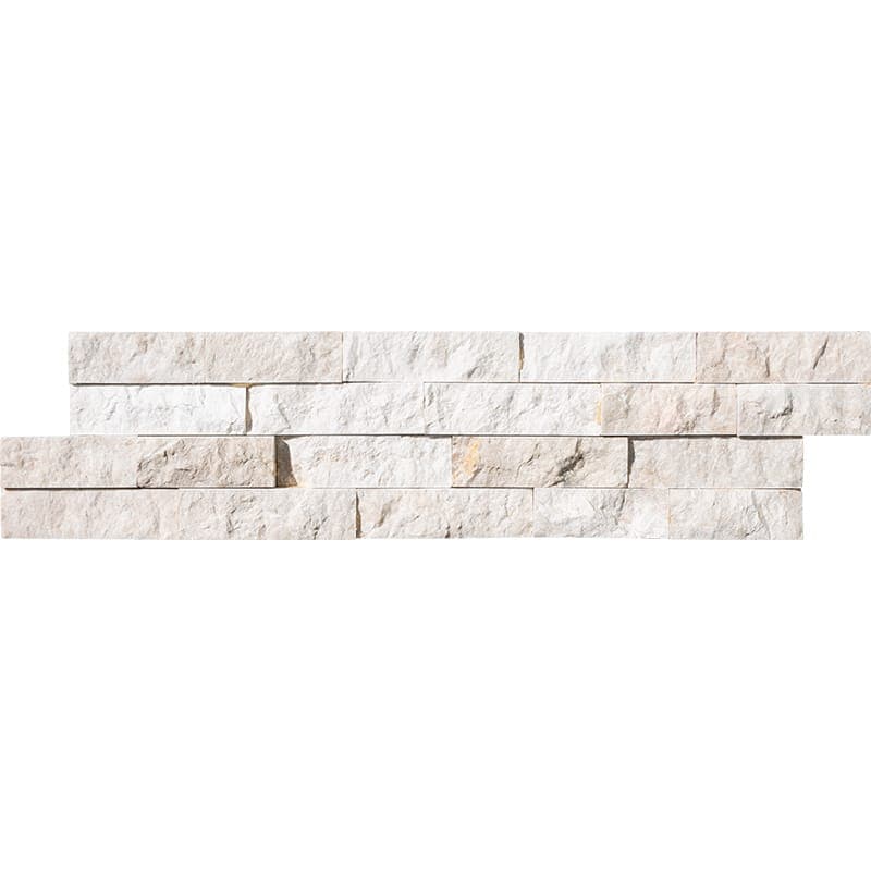 Royal Beige Marble 6x24 Stacked Stone Ledger Panel