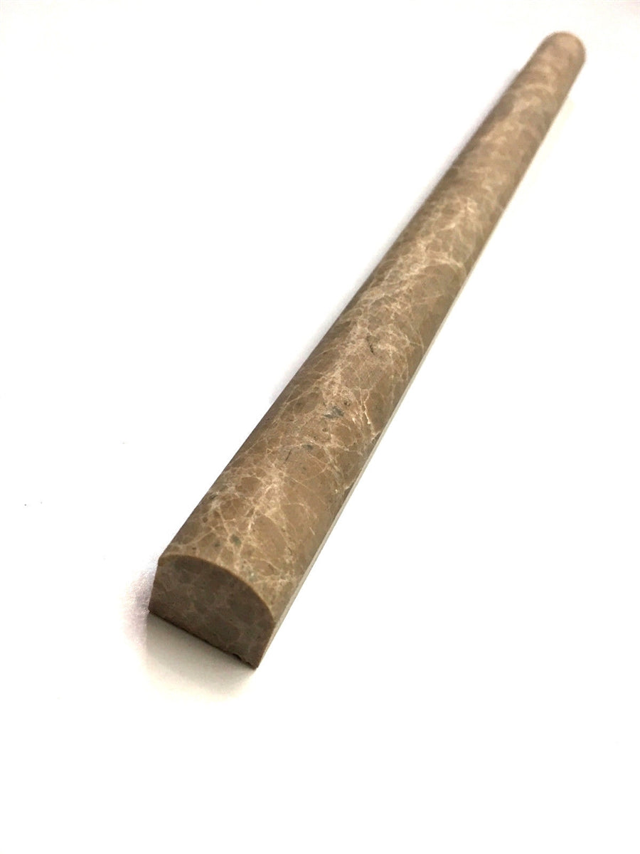 Emperador Light Marble 3/4x12 Pencil Polished Liner