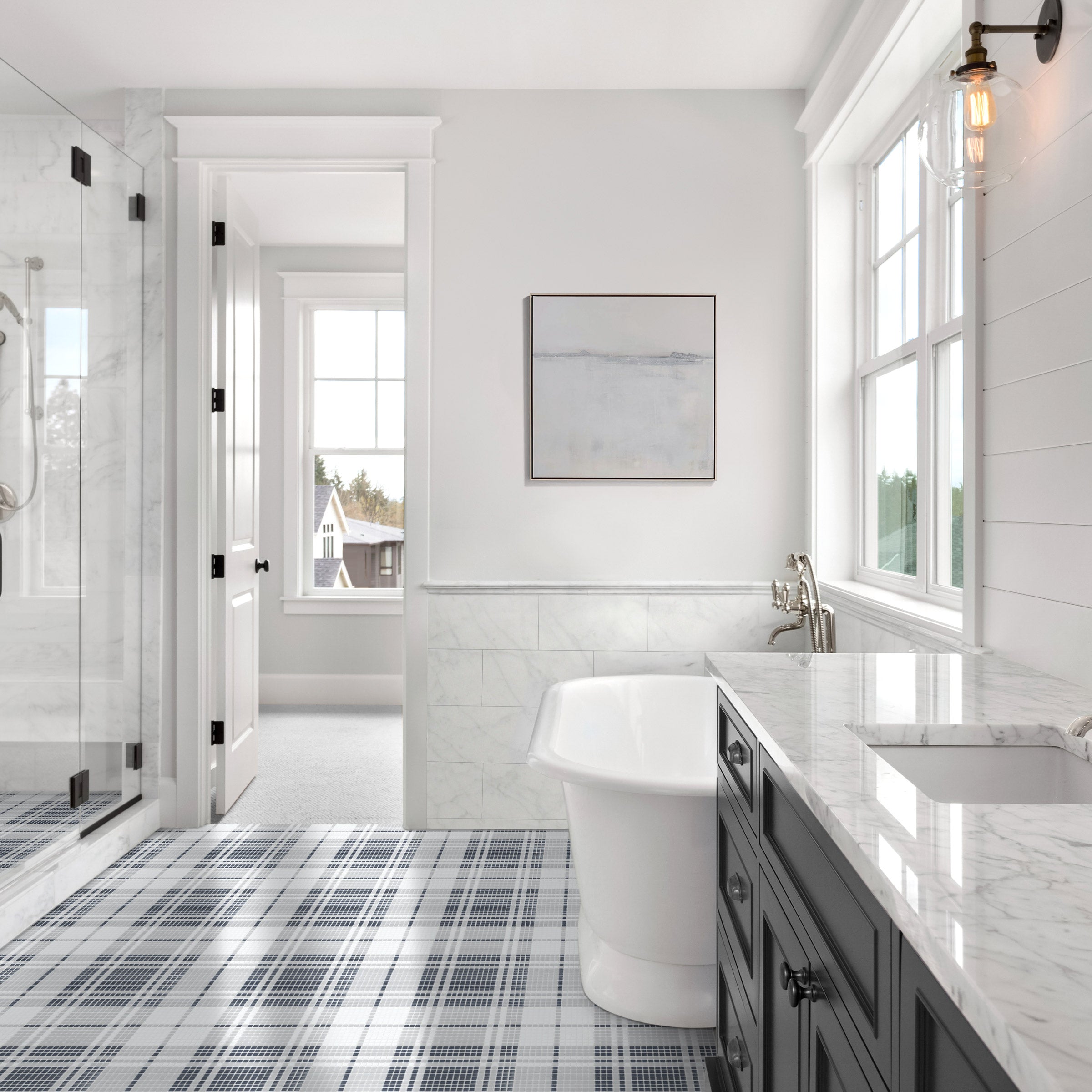 Geometro Highland Bristol Recycled Glass Mosaic Tile