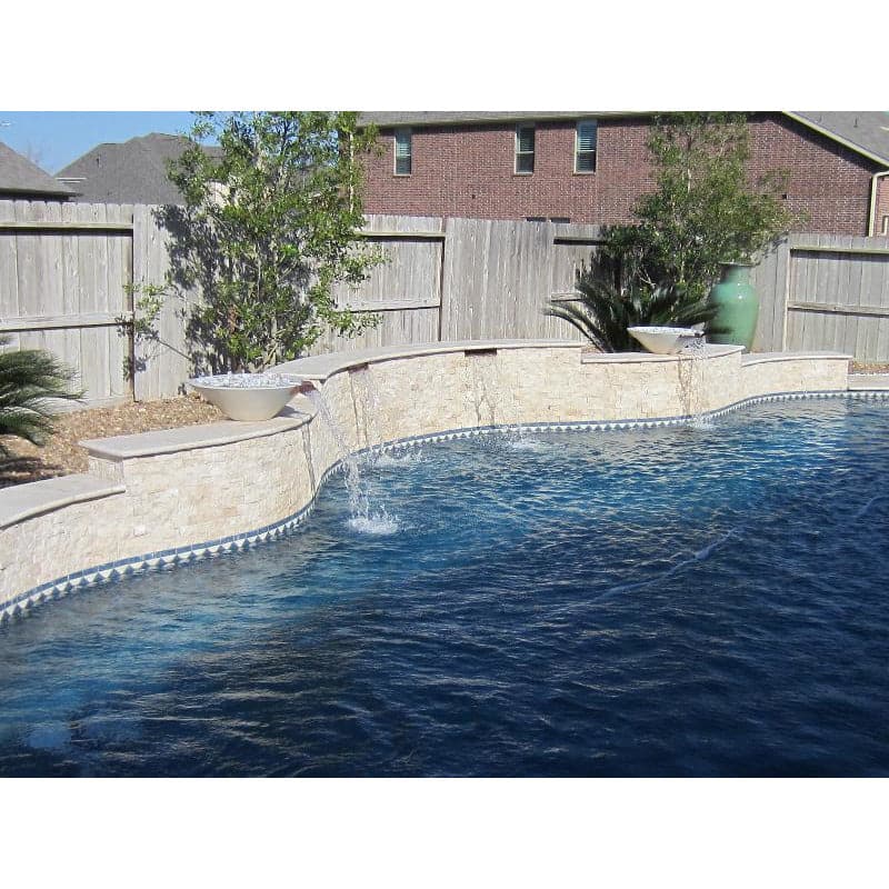 Ivory Travertine 6x24 Stacked Stone Ledger Panel