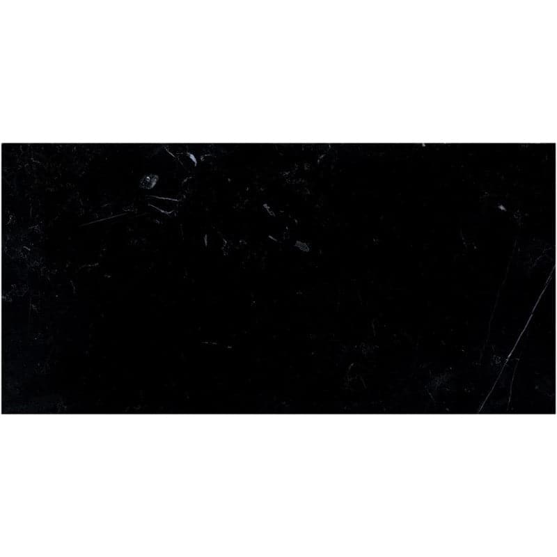 Nero Marquina Marble 12x24 Honed Tile