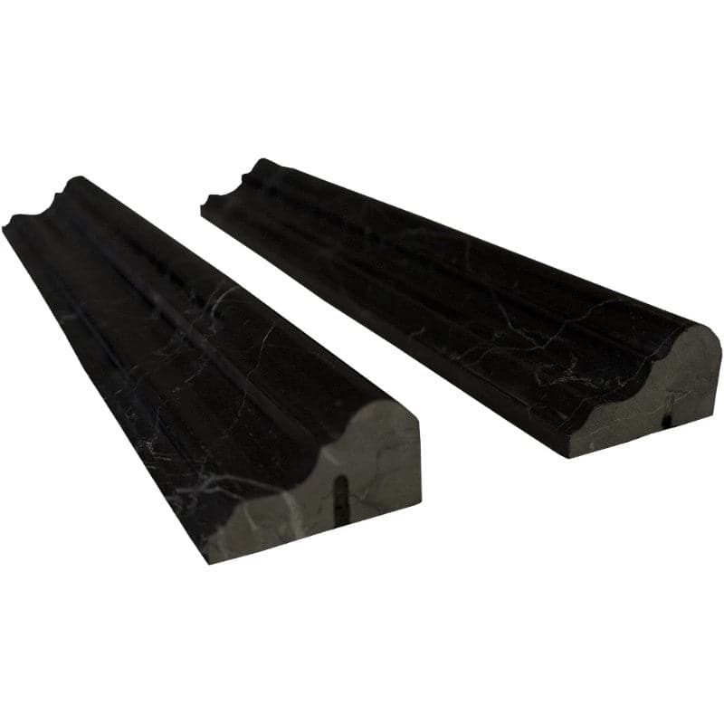 Nero Marquina Marble Polished Crown Molding