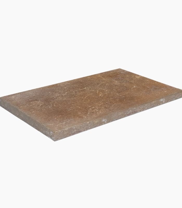 Noce Travertine 16x24 3cm Tumbled Paver