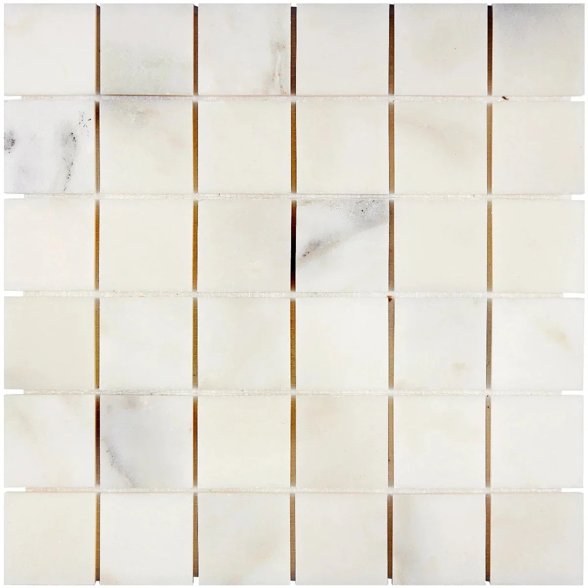 Calacatta Oliva Marble 2x2 Polished Mosaic Tile