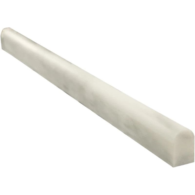 Asian Statuary (Oriental White) Marble 3/4x12 Pencil Liner Polished