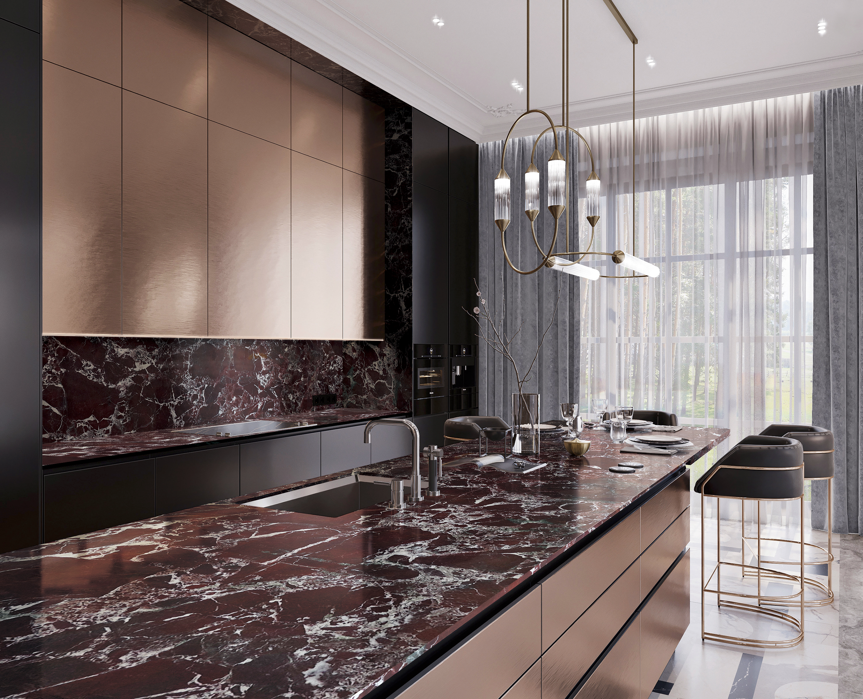 ROSSO LEVANTO 2CM MARBLE