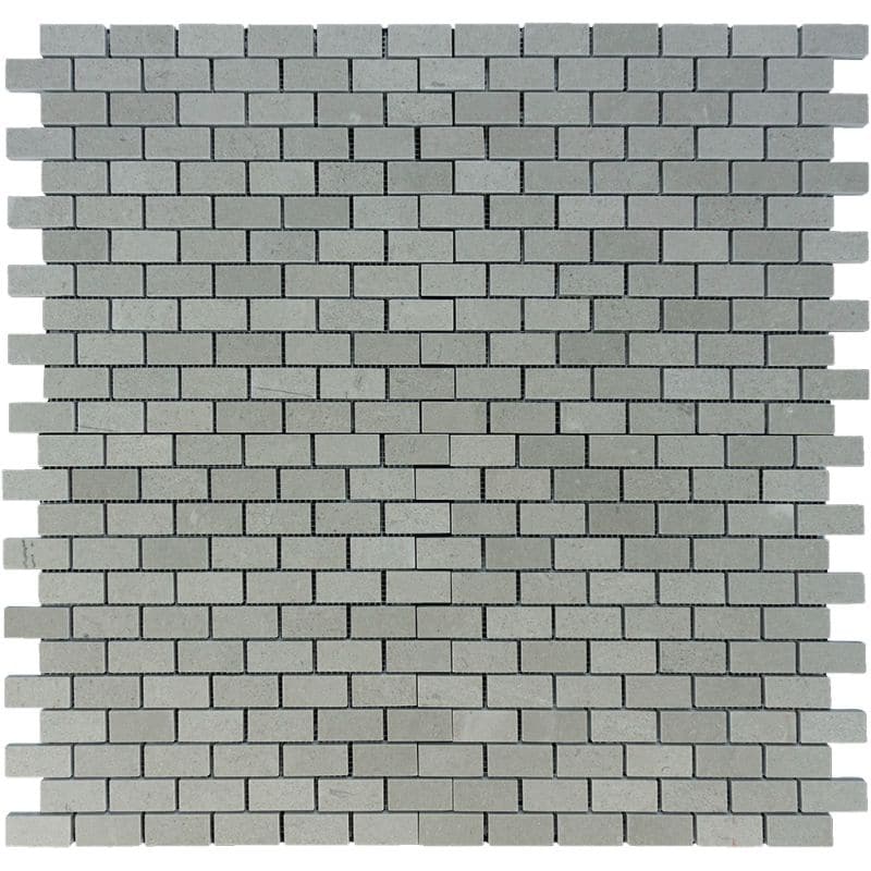 Spanish Grey Marble 1x2 Polished Mosaic Tile