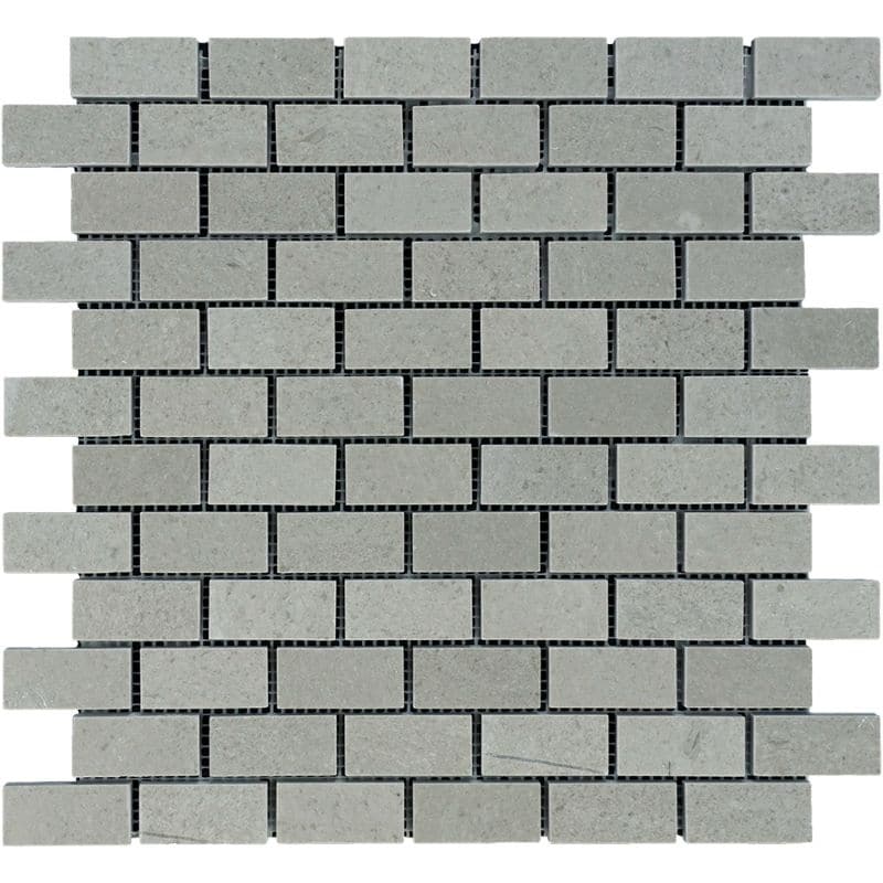Spanish Grey Marble 1x2 Polished Mosaic Tile