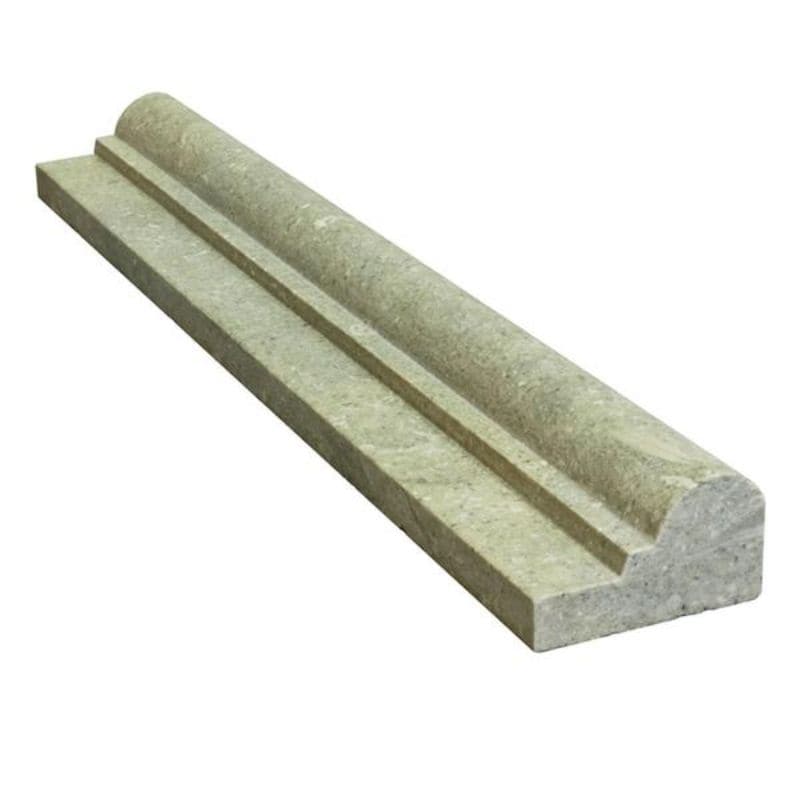 Seagrass Limestone 2x12 Honed Chair Rail
